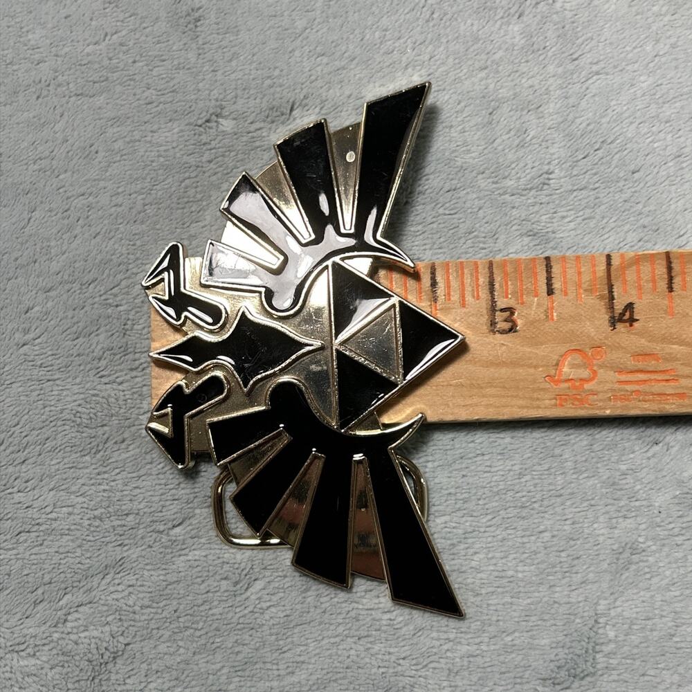 Y2k 2000s Legend Of Zelda Triforce Belt Buckle Metal Nintendo 2009 Excellent CON - Picture 3 of 11